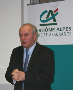"Malgré la crise les résultats du Crédit Agricole Sud Rhône-Alpes sont bons" a annoncé son président Jean Pierre Gaillrd