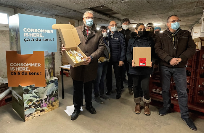 LA « BOX ISHERE » DE PRODUITS LOCAUX EN VENTE EN 2022 AUPRÈS DES COMITES D’ENTREPRISE