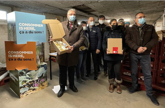 LA « BOX ISHERE » DE PRODUITS LOCAUX EN VENTE EN 2022 AUPRÈS DES COMITES D’ENTREPRISE