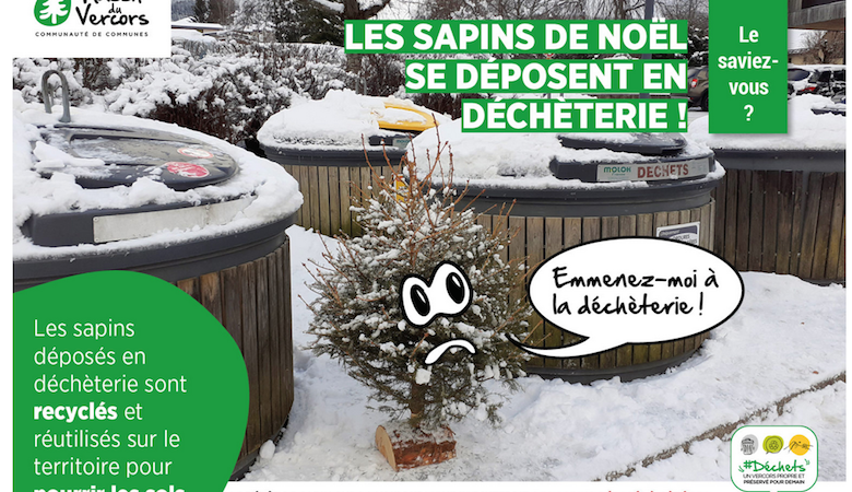 Massif du Vercors: Où jeter votre sapin de Noël ?
