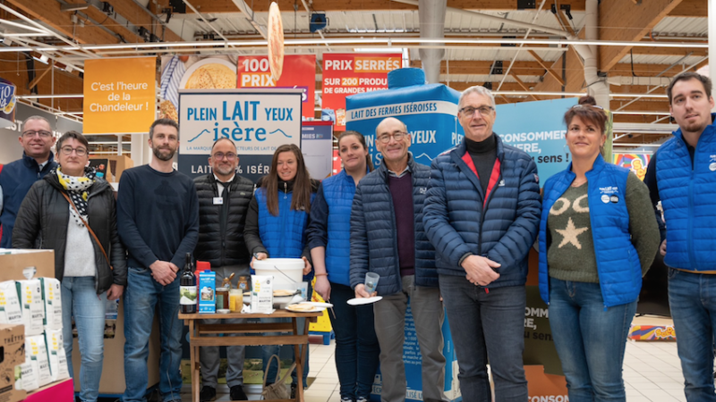 A Carrefour Voiron: CHANDELEUR 100% ISEROISE !