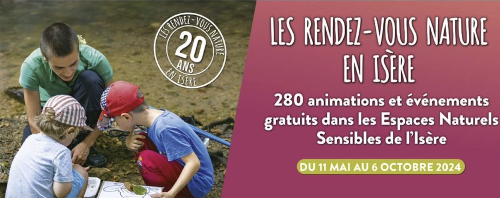 Cet été, le Département vous donne 280 rendez-vous nature en Isère !